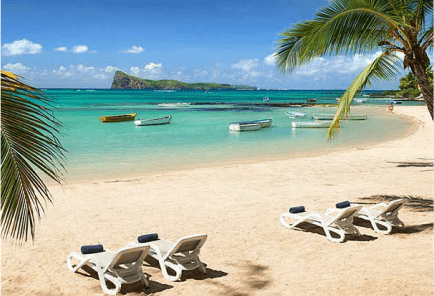 Serene township surrounded by lake and forests